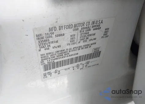 2001 Ford F250 Super Duty from USA, damaged, VIN 1FTNW21FX1EA85338